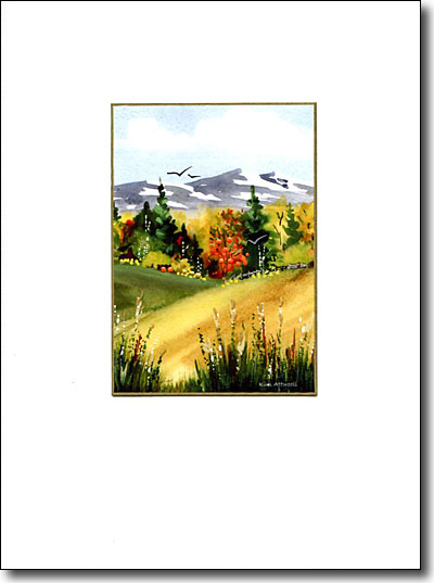 Autumn Mountains handmade card