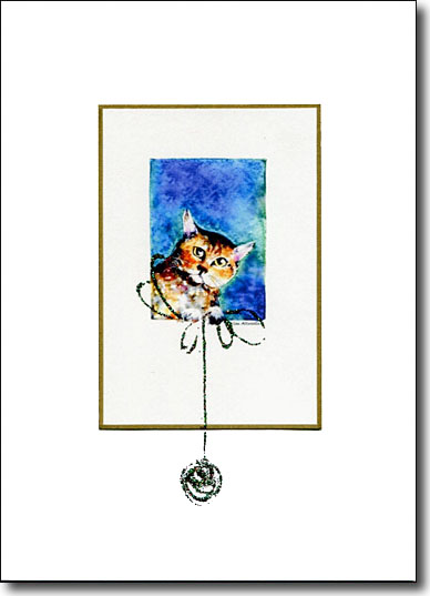 Cat with Holiday Twine image