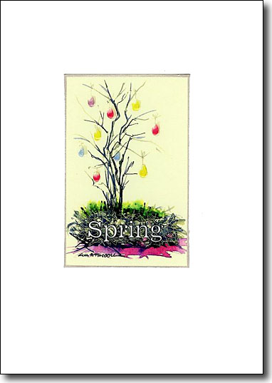 Egg Tree Spring handmade card