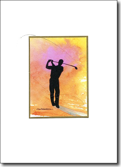 Golfer on Gold image