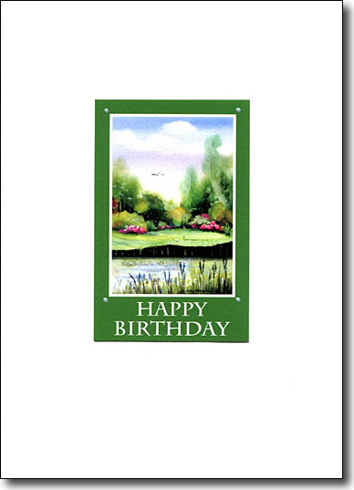 Golf Green Happy Birthday image