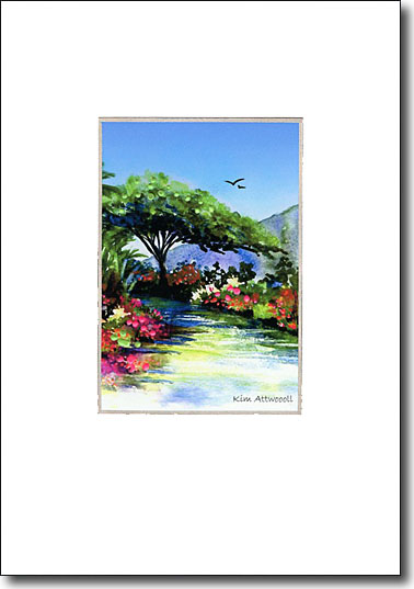 Hawaiian Garden handmade card