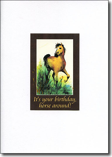 Happy Birthday Horse Around image