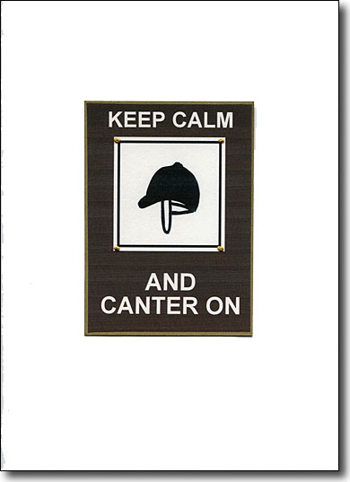 Keep Calm and Canter on image