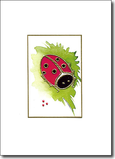 Ladybug handmade card