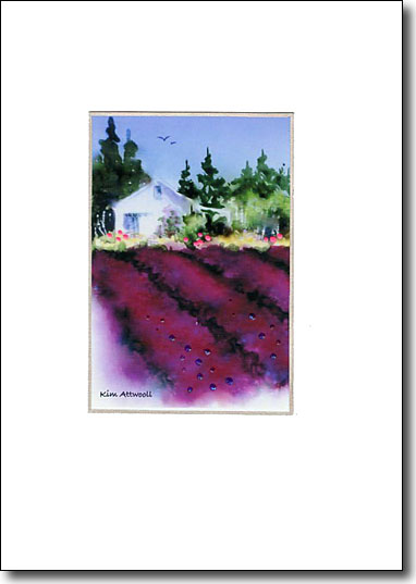 Lavender House with Pink Flowers image