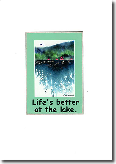 Life's Better at the Lake handmade card