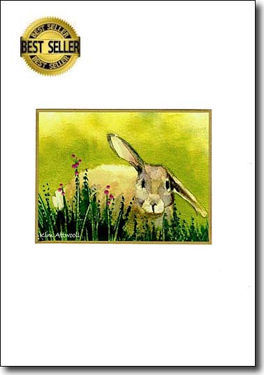 Lop Eared Bunny handmade card