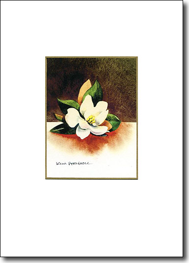 Magnolia on Brown image