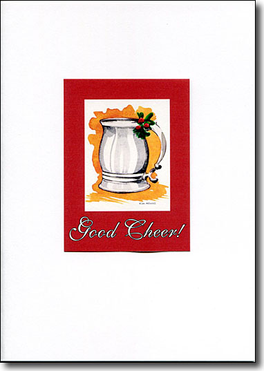 Pewter Tankard Good Cheer handmade card