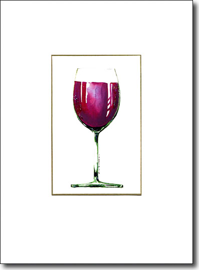 Red Wine greeting card