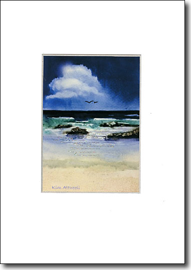 Rocky Beach handmade card