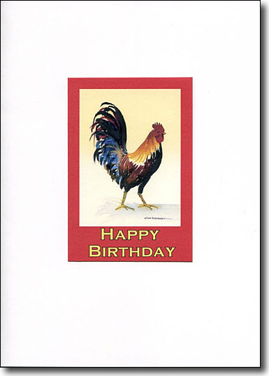 Rooster Happy Birthday image