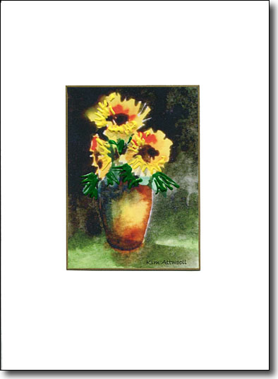 Sunflowers in Pottery image