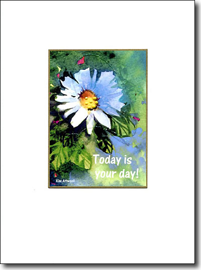Today is Your Day Daisy handmade card