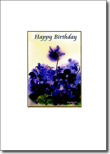 Violets Happy Birthday image