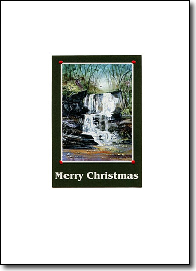 Waterfall Merry Christmas