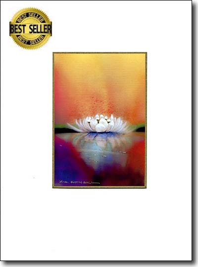 Waterlily on Gold image
