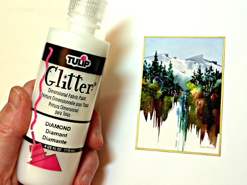 card making ideas, how to paint water