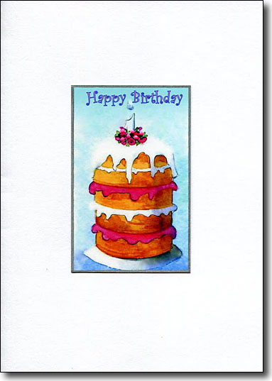 One Year Birthday Cake image