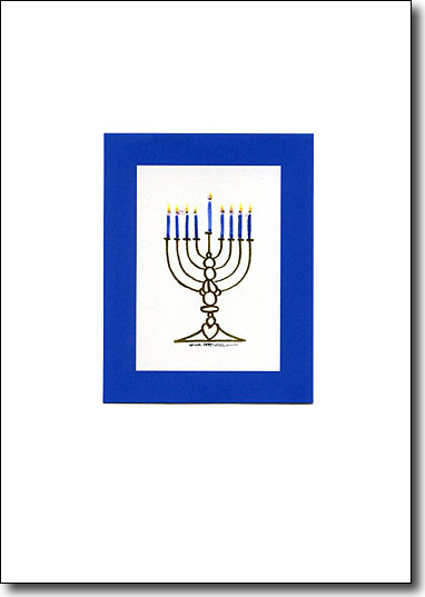 Blue Menorah image