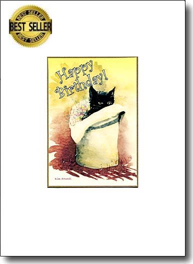 Cat in Hat Happy Birthday image