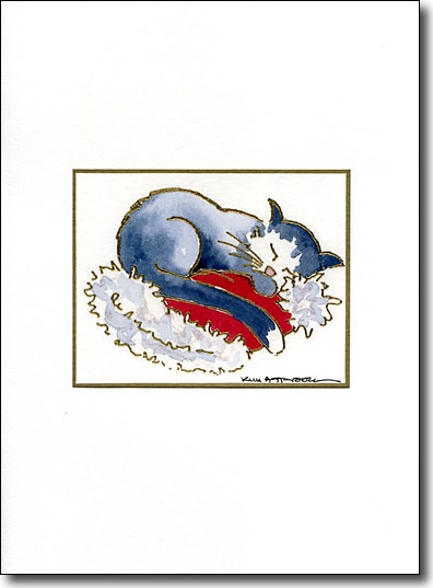 Cat on Santa Hat image