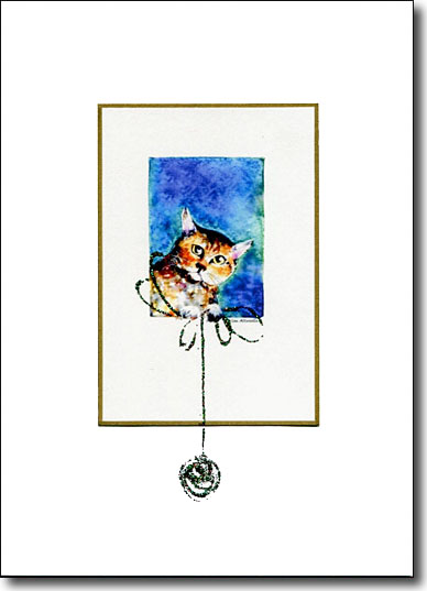 Cat with Holiday Twine image