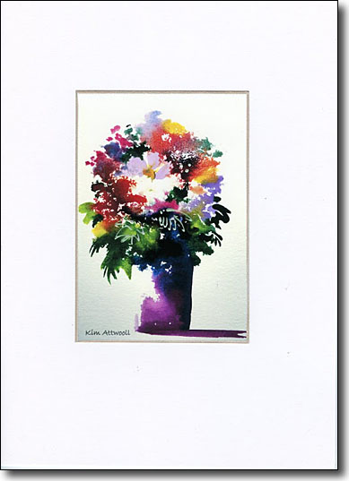 Color Flowers in Vase image