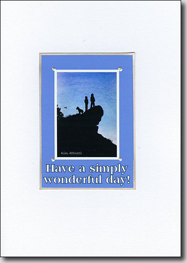 Dog Hikers Greeting image