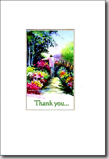 Flower Path Thank You image