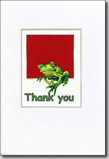 Frog on Red image