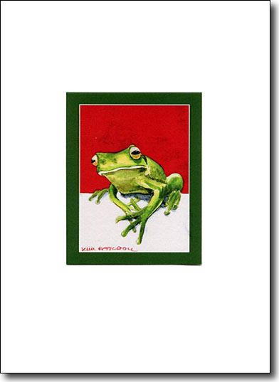 Frog on Red image