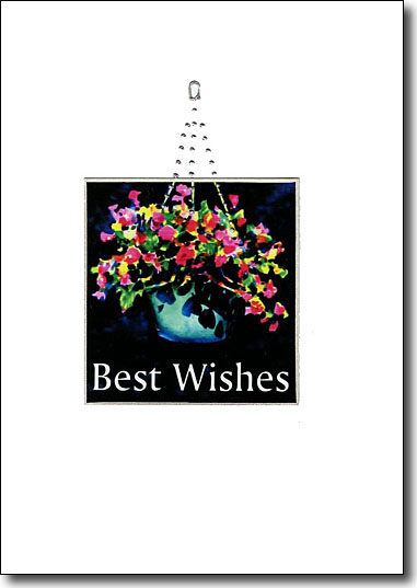 Hanging Flowers Best Wishes