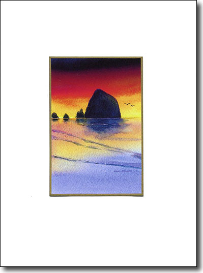 Haystack Sunset image