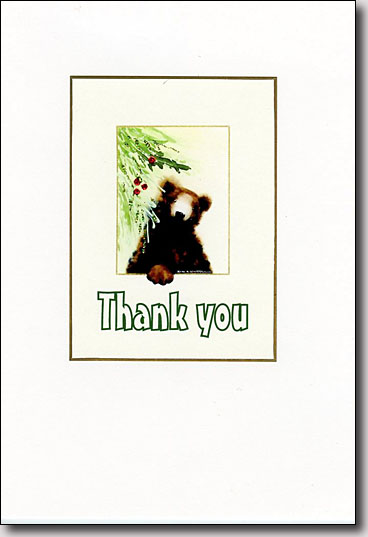 Holiday Bear Thank You image