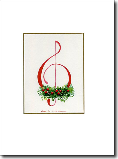 Holiday Treble Clef image