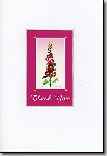 Hollyhocks in Pink image