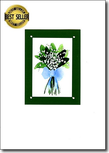 lilyofthevalleyingreenbscard