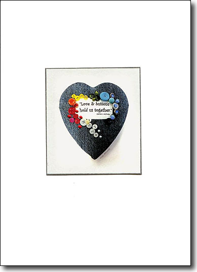 Love and Buttons Denim Heart image