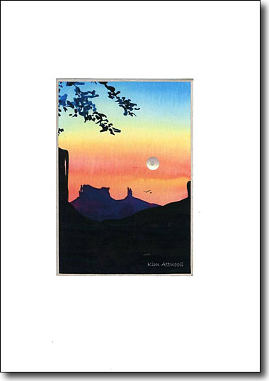 Monument Valley Moonrise