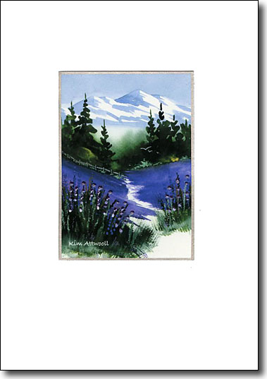 Mountains and Lavender image
