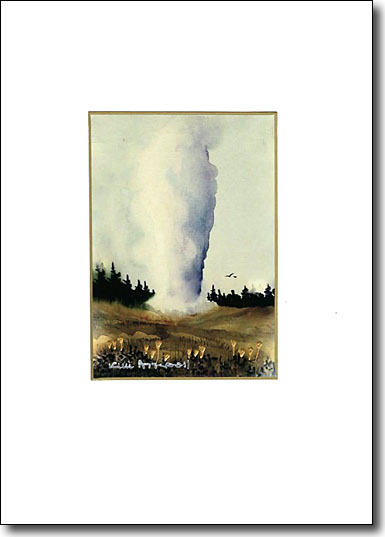 Old Faithful hand painted image