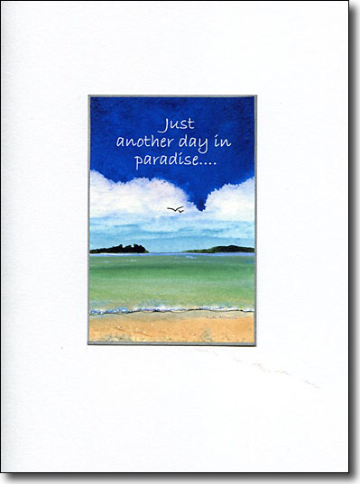 Paradise Island handmade card