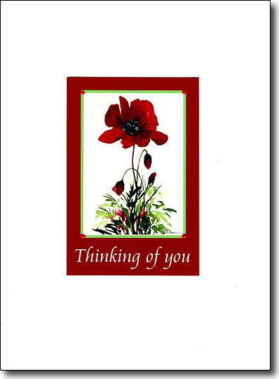 Poppy in Red Thinking of You image