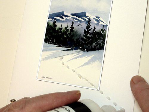 handmade greeting cards, fabric paint