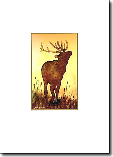 Stag on Gold image