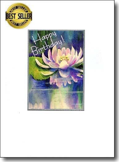 Water Lily 2 Happy Birthday image