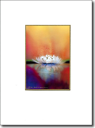 Water Lily On Gold image
