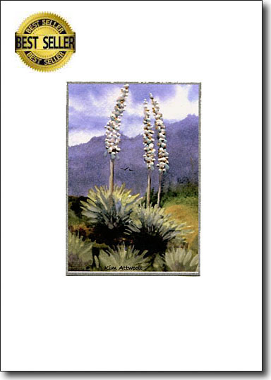 Yucca Bloom handmade card